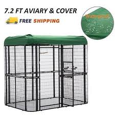 Outdoor Walk In Bird Aviary For Sale Large Bird Cage W Cover Outdoor Walk In Aviary Cage Waterproof Roof Heavy Duty Large Bird Cages Bird Cages For Sale Aviary