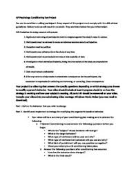 Students Get To Choose Which Learning Technique They Will Use On A Willing Subject Students Need About A Wee Operant Conditioning Learning Techniques Learning