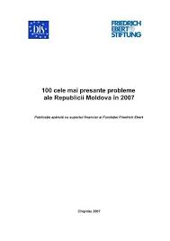 100 Cele Mai Presante Probleme Ale Republicii Moldova In 2007