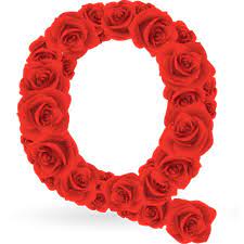 Red Roses Alphabet Letter Q Numero Para Imprimir Letras De Flores Alfabetos Elegantes