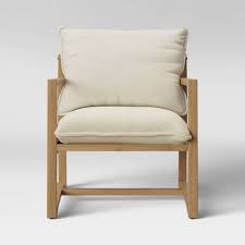 Higgins Sling Armchair Natural Threshold Sling Armchair Armchair Upholstered Seating