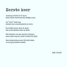 Wij hebben 355 vader gedichten in de. By Dirkje Voor Alles Is Een Eerste Keer Vandaag Was Facebook