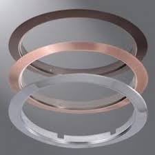 White ring with aluminum reflector. Halo Trm6p Recessed Lighting 6 Metal Trim Ring White