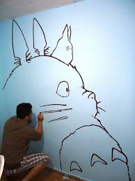 Totoro On The Wall 3 Totoro Murales Disenos De Unas