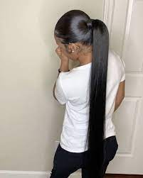 Long Ponytail With Weave Long Ponytail Hairstyles Hair Ponytail Styles High Ponytail Hairstyles