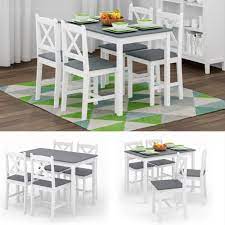 ensemble de salle a manger 4 chaises tables blanc et gris cielterre commerce salle a manger grise et blanche table a manger moderne salle a manger grise