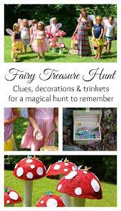 Younger children who are not reading yet can use this farm scavenger hunt to find matching farm animal toys. Fairy Party Treasure Hunt With Clues The Mom Creative