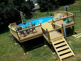 Above Ground Pool Ideas Above Ground Swimming Pool With Deck Above Ground Pool Dec Above Ground Pool Decks Above Ground Swimming Pools Swimming Pool Decks
