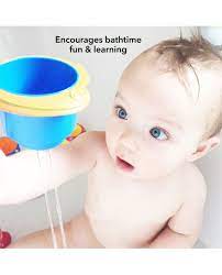 Your kid can connect the cups to create a cute caterpillar or stack them to build a colorful tower. Splish Splash Stacking Cups Bath Toys 9 Months Plus Nuby Uk
