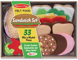 Felt food saltine crackers children's play food. Amazon Com Melissa Doug Felt Food Sandwich Set Melissa Doug Toys Games