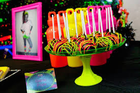 Decorating for an '80s party is easy as long as you take into account the styles of the time. Kara S Party Ideas Neon 80 S Skate Themed Birthday Party