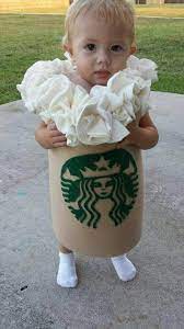 Super Cute Diy Starbucks Coffee Cup Costume Baby Halloween Costumes Baby Halloween Baby Costumes