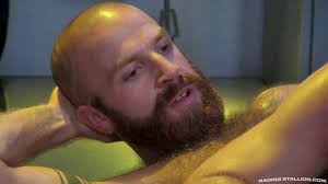 Hung Otter Shows Off His Big Load