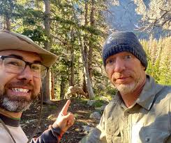 The fellas, doing what backpacking fellas do!