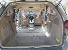 Remove All But The Two Front Seats From The Minivan Mine Is A Toyota Sienna 2004 Minivan Camping Mini Van Suv Camping