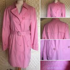 Ladies Womens Brand New Pink Basler Fully Lined Trench Coat