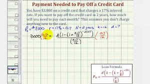 The right way to pay your credit card depends on your financial situation, budgeting preferences, credit score goals, and debt strategy. Ex Determine A Monthly Payment Needed To Pay Off A Credit Card Youtube