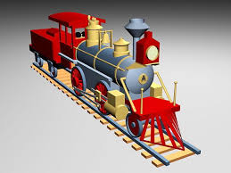 Railroad Train With Toys 3d Model 3ds Max Files Free Download Modeling 43502 On Cadnav Toys File Free Toy Train