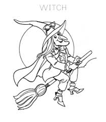 Click on the witch coloring page to see a larger version of the image (927 x 1200 pixels). Halloween Witch Coloring Sheets Playing Learning