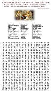 Here is a fun free printable to use for your christmas parties or pack meetings over the holidays. Christmas Carols Word Search Puzzle Printable Allfreechristmascrafts Com