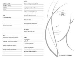 Qc Makeup Academy Online Makeup Course Face Chart Photo In