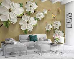 Download and use 100,000+ living room stock photos for free. Avikalp Exclusive Awz0261 3d Wallpaper Embossed Floral Butterfly Tv Ba Avikalp International 3d Wallpapers