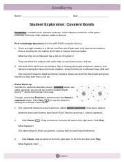 An ionic bond forms between. M4l3m1covalentbondsgizmo Diamantes Name Diamante Slye Date October 6 2015 Student Exploration Covalent Bonds Ncvps Chemistry Fall 2014 Vocabulary Course Hero
