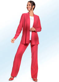 Whoinshop damen wildleder schlauchoberseite und körperhosen 3pcs maxi strickjacke jacket set. Hosenanzug Fur Damen In Modischen Ausfuhrungen