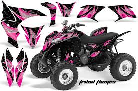 honda trx 700 graphics tribal flame pink black 279 of 1366 atv quads atv graphic kit