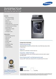 When i start a cycle, the. Samsung Dv50f9a7evp A2 Specification Manualzz