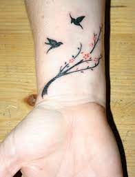 It fits snugly on the wrist and isn't distracting. Awesome Small Bird Tattoo Design On Wrist Tattooimages Biz