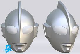 Mask Ultraman 3d Print Model In 2020 3d Printable Models Mask 3d Printing