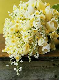 White Yellow Narcissus White Tulips White Lily Of The Valley Wedding Bouquet Yellow Wedding Flowers Spring Wedding Flowers Wedding Flowers Tulips