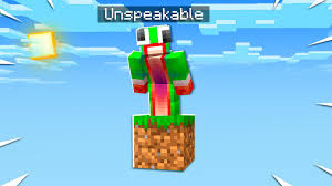 Minecraft pe servers, which have a ton of different game modes as well as bucket loads of custom content, are the best way to explore the game in ways you may have never experienced before. Minecraft But You Only Get One Block Youtube