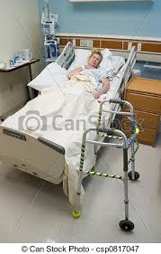 Resultado de imagen de Enfermo en la cama del hospital