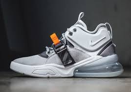 Nike Air Force 270 Vintage Box Logo Grey Orange Sneakers Men Fashion Kicks Shoes Sneaker Boots