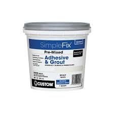 Check spelling or type a new query. Custom Building Products Simplefix White 1 Qt Pre Mixed Adhesive And Grout Tagwqt The Home Depot