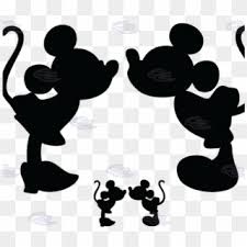 Download Mickey And Minnie Silhouette Kissing Download Mickey And Minnie Svg Free Hd Png Download 601x514 1019056 Pngfind