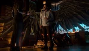 It looks like lucifer isn't super happy with his dad coming down and joining in on some investigations, but he has other things to worry about especially with michael in the. Michael S Wings Lucifer Season 5 Episode 2 Tv Fanatic