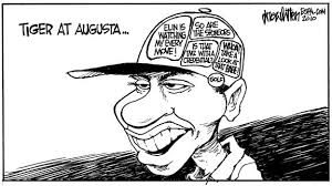 Tiger woods winner at the us open in 2002 is an american professional golfer who is among the most successful golfers of all time. Tiger Woods Returns At Augusta Drew Litton Cartoon