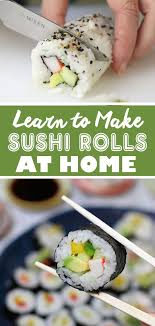 Making Sushi Rolls For Your Holiday Party Is Easy Here S How Recipe Homemade Sushi How To Make Sushi Sushi At Home