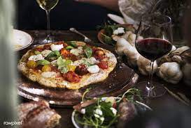 Homemade Pizza For Dinner With Red Wine Premium Image By Rawpixel Com Homemade Pizza Wine And Pizza Pizza Dinner