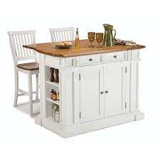 A kitchen island may just be the solution for this. Amazon Com Home Styles 5002 948 Kitchen Island And Stools White And Distressed Oak F Kitchen Island With Seating White Kitchen Island Portable Kitchen Island