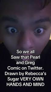 Rebecca Sugar's Artwork Featuring Pearl and Greg from Steven Universe