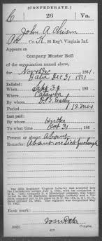 Confederate Soldiers from the State of Virginia