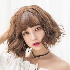 Short hair vs long hair eng sub • dingo kbeauty. Wig Women Short Hair Fluffy Repair Face Realistic Natural Korean Air Bangs Short Curly Hair Bobo Head Short Hair With Bangs Korean Short Hair Curly Hair Styles