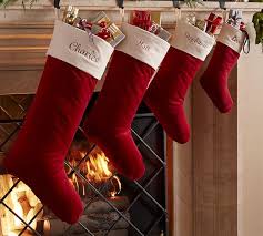 You can buy these cute personalized christmas stockings on amazon, etsy, and more. Pottery Barn Red Velvet Ivory Cuff Medium Christmas Stocking