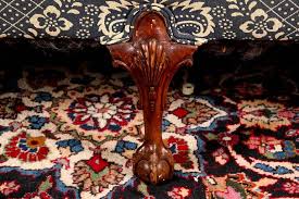 Does not matter so much what the room might. Camel Back Sofa With Ball And Claw Feet Upholstered In A Colonial Style Print At 1stdibs