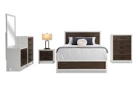 Our matching furniture collections in styles like traditional, eclectic and modern will easily bring your space together. Fusion White Brown Queen Bedroom Set Bob S Discount Furniture
