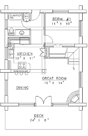 50′ x 90′ house design plan 4500 sqft. 20x24 Small Cabin Forum 1